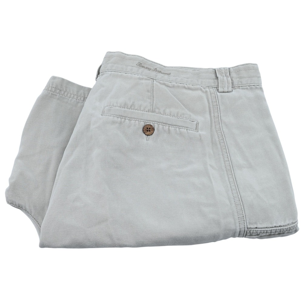 Tommy Bahama Key Grip Cargo Shorts 38 Gray Tencel Coastal Resort Casual Utility